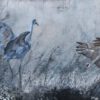 Cranes In The Mist