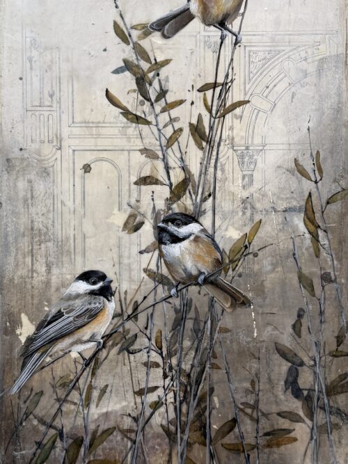 CHICKADEES IN THE BRANCHES I
