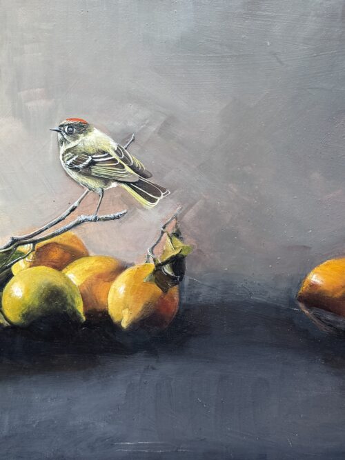 still life with kinglet
