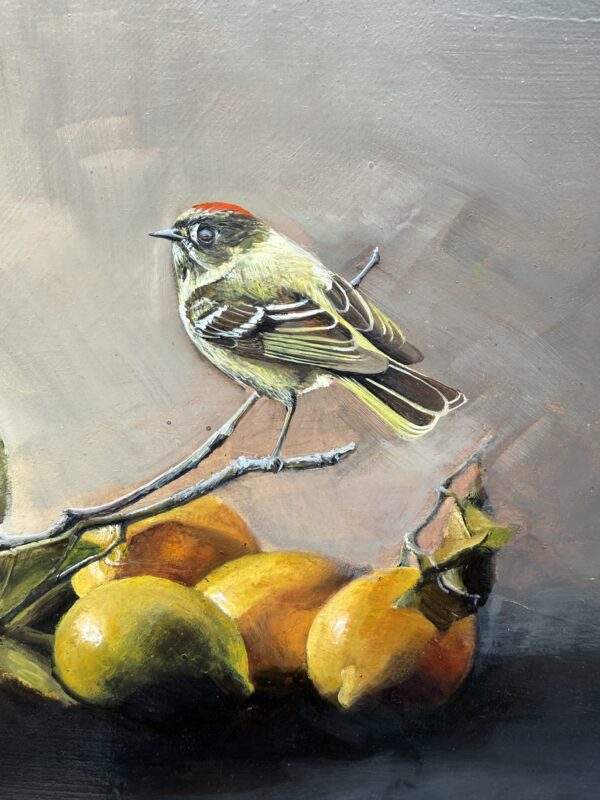 still life with kinglet
