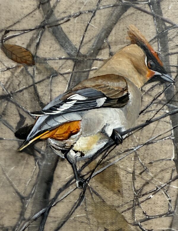 waxwing pair